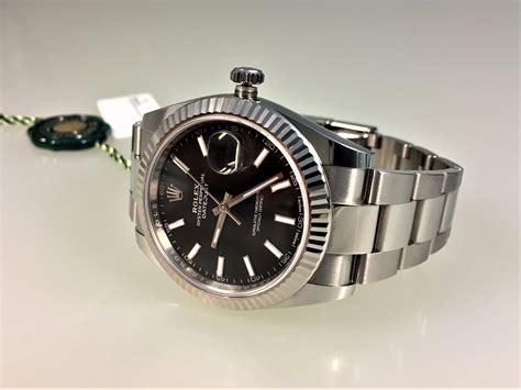 rolex damen schwarzes zifferblatt|rolex datejust 36 uhr.